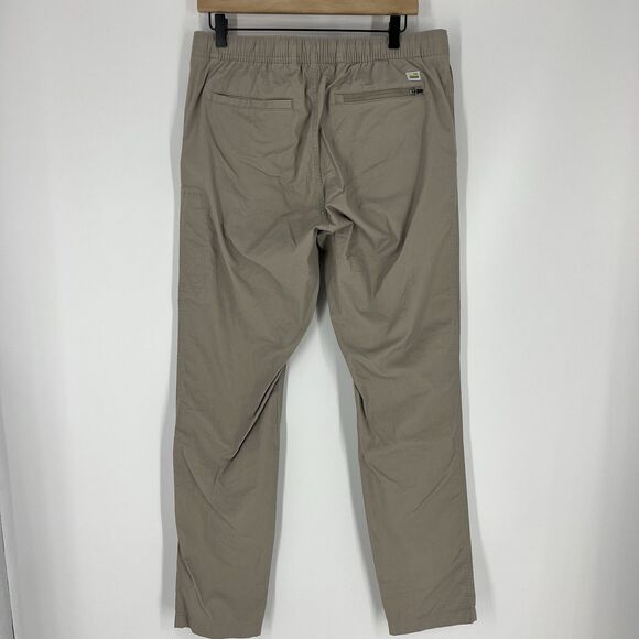 Vuori Pants Size Large Mens Khaki Ripstop Chino Pockets Preppy Modern Pull On - Picture 5 of 8